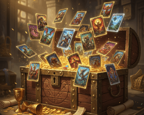 Treasure Chest with Cards